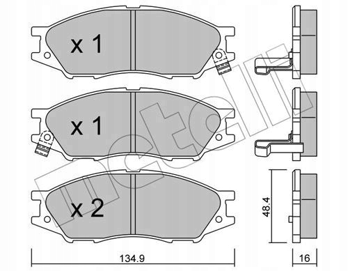 METELLI SABOTS DE FREIN DE FREIN 22-0810-0 photo 2 - milautoparts-fr.ukrlive.com