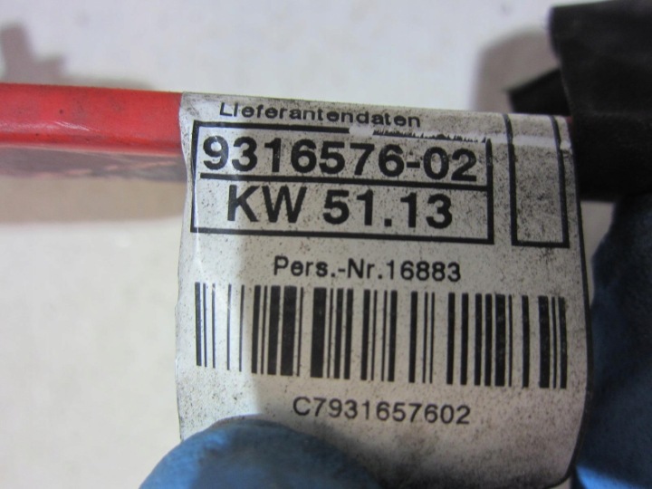 BMW F30 F31 FIL POSITIF BATTERIE 9316576