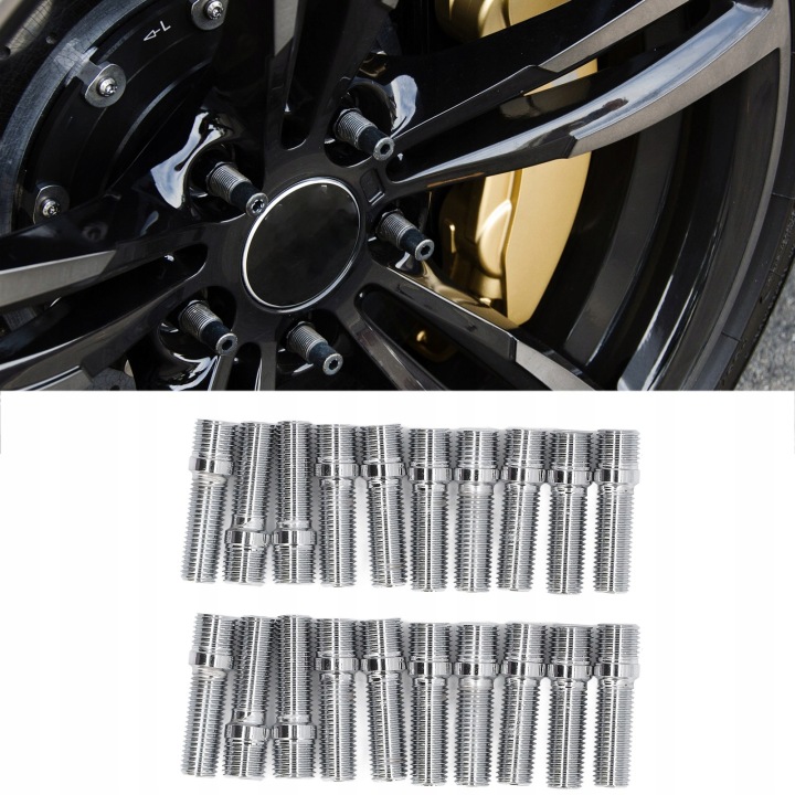 ADAPTATEUR BOULONS KONWERSJI 20PCS WHEEL STUD 32MM POUR AUDI A4 S4 A6 S6 A8 S8