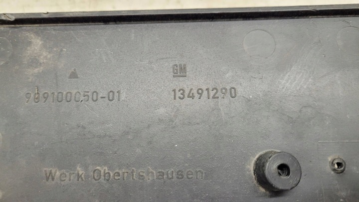 OPEL INSIGNIA B CHÂSSIS SOUS PLAQUE D'IMMATRICULATION 13491290