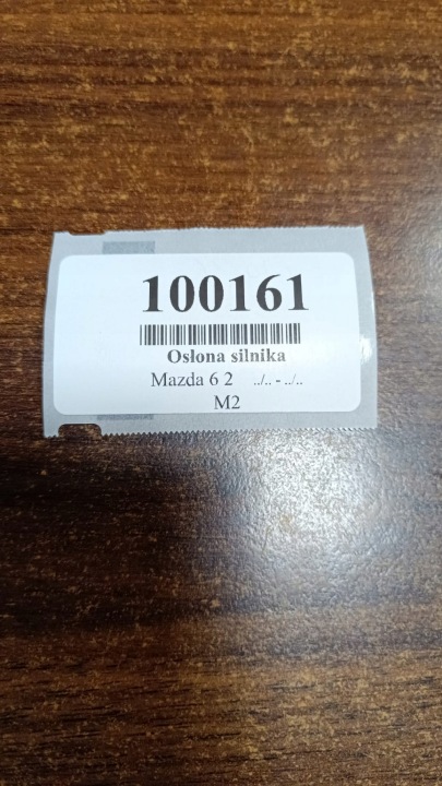 MAZDA 6 II 2.0 D PROTECTION MOTEUR RF8G10216