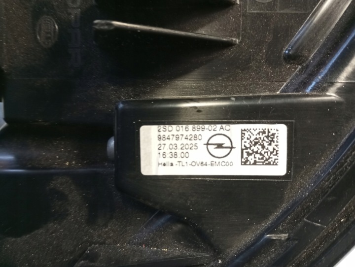 CACHE MOULURE COUVERCLES DE COFFRE PHARE OPEL GRANDLAND 9847974480 9852807580 NOUVEAU