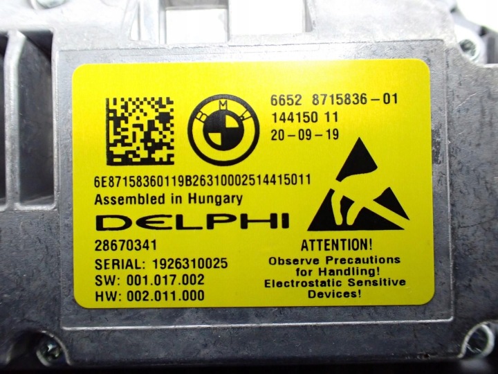 COMPTEUR TABLEAU DE BORD EUROPE 5A07ED1 8715836 BMW 3 G20 G21 2.0D 19R