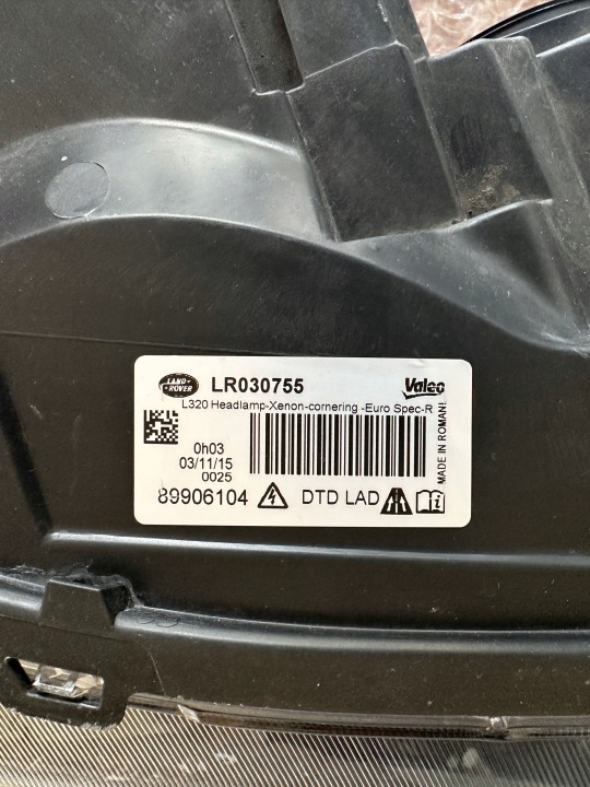 PHARE RANGE ROVER SPORT L320 LIFT XÉNON LED DROITE AVANT (LR030755)