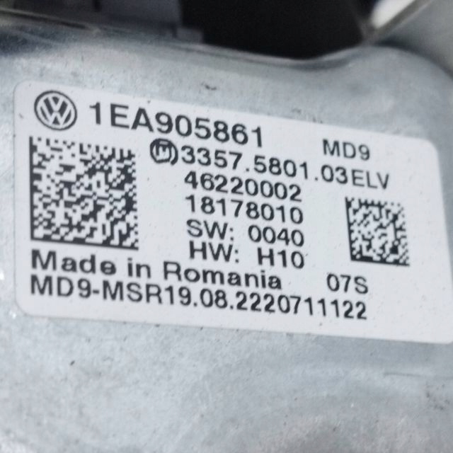 2021 VOLKSWAGEN ID.3 COLONNE DIRECTION COMPLÈTE 1EA419512F