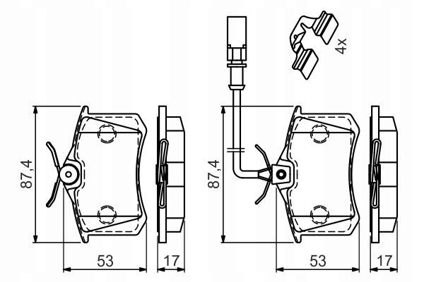 PADS BRAKE - SET 0 986 494 599 