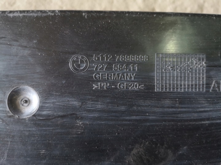 BMW 7 F01 POUTRE PARE-CHOCS ARRIÈRE 7898898