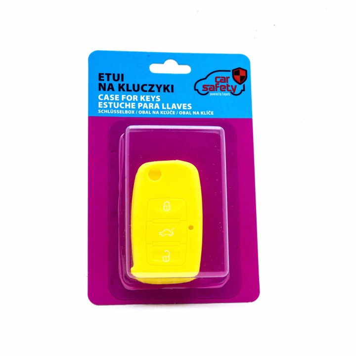 EPKC10 ZOLTE ÉTUI EN SILICONE SUR CLÉS VOLKSWAGEN SKODA SEAT