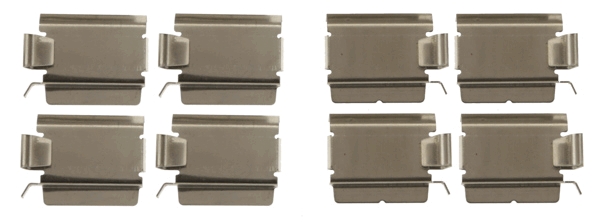 KIT MONTAGE PLAQUETTES FREINS TRW PFK656