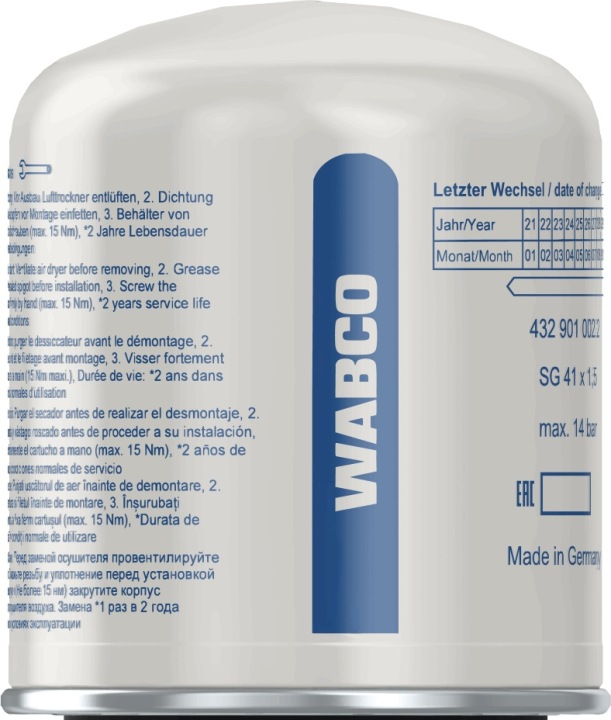 WABCO FILTRE SÉCHOIR AIR PRZYKRECANY SG41X1.5MM SÉPARATEUR AVEC