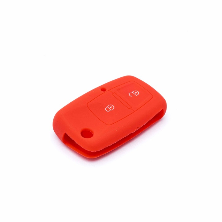 EPKC66 ROUGES ÉTUI EN SILICONE SUR CLÉS SEAT SKODA VOLKSWAGEN