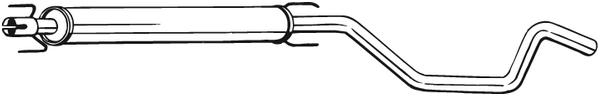BOSAL SILENCIEUX CENTRAL OPEL ZAFIRA A 2.0 DTI B 1.9