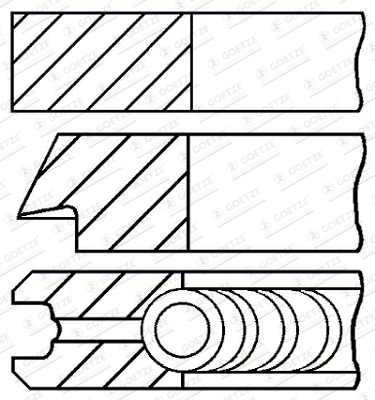 SEGMENTS DE PISTON BMW 3 E90 3,0 05-
