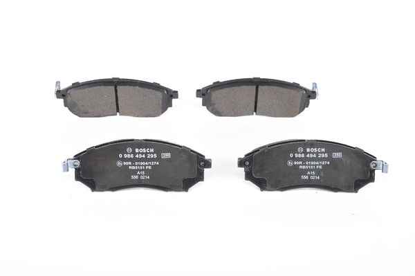 PADS BRAKE NAVARA 06- 0 986 494 295 BOSCH BOSCH 0 986 494 295 SET 