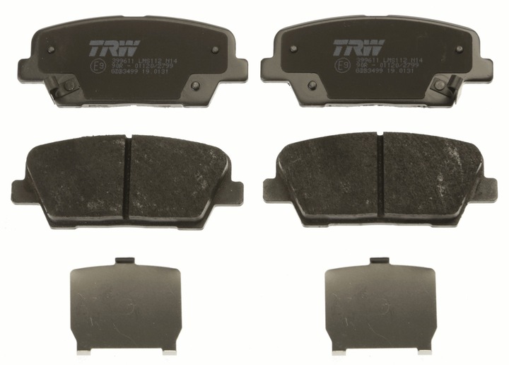 TRW ZAPATAS DE FRENADO HYUNDAI PARTE TRASERA EQUUS/SANTA FE 2,0-2,4 08- 