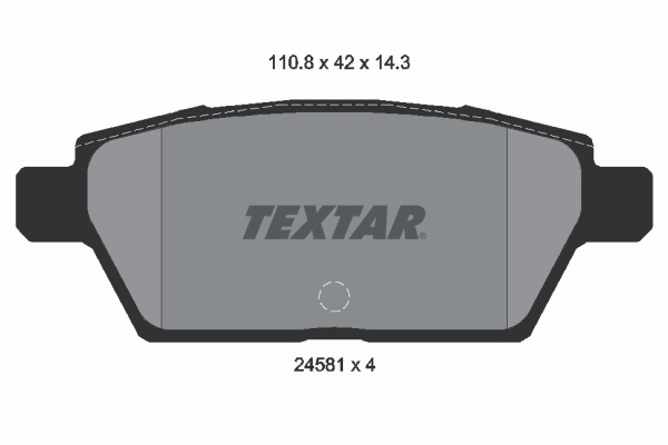 TEXTAR SABOTS DE FREIN DE FREIN BRAKE PADS photo 3 - milautoparts-fr.ukrlive.com