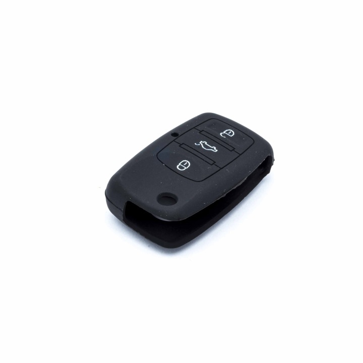 EPKC02 NOIR ÉTUI EN SILICONE SUR CLÉS VOLKSWAGEN SKODA SEAT