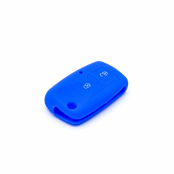 EPKC67 BLEUES ÉTUI EN SILICONE SUR CLÉS SEAT SKODA VOLKSWAGEN