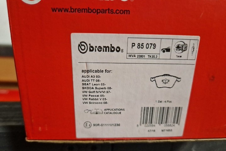 ZAPATAS DE FRENADO BREMBO CON SENSOR 