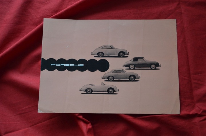 Porsche 356 A prospekt katalog Speedster Hardtop