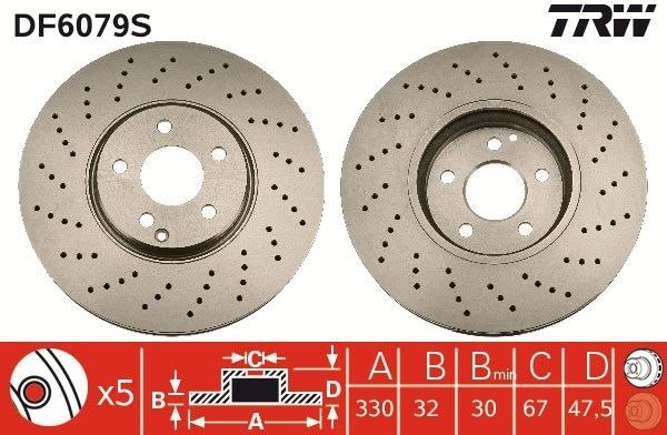 DISC BRAKE ODPOWIEDNIE FOR MERCEDES-BENZ CLASS S, CLASS E 2 PCS. photo 1 - milautoparts-fr.ukrlive.com