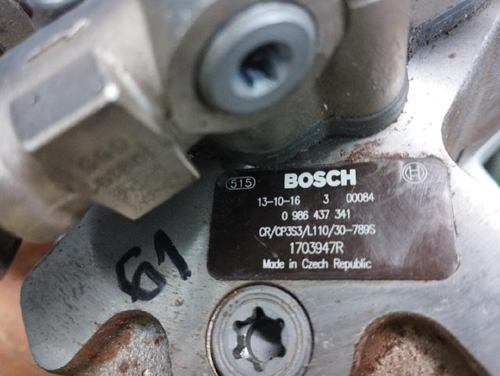 PUMP HIGH PRESSURE BOSCH 0986437341 