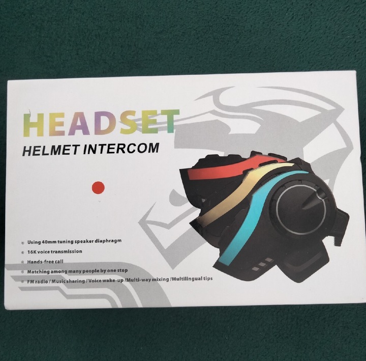 INTERCOM JUEGO SLUCHAWKOWY BLUETOOTH HELMET 