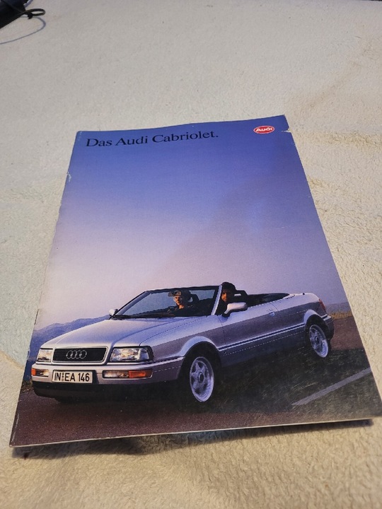 Prospekt katalog Audi Cabriolet 1992