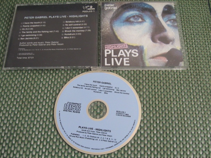 Peter Gabriel-Plays live  BLUE FACE