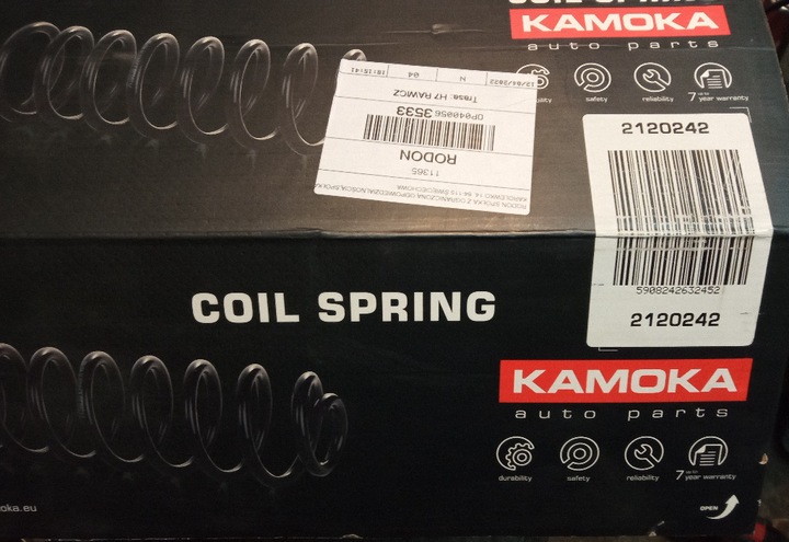 2120242 KAMOKA SPRING SUSPENSION REAR VW GOLF 