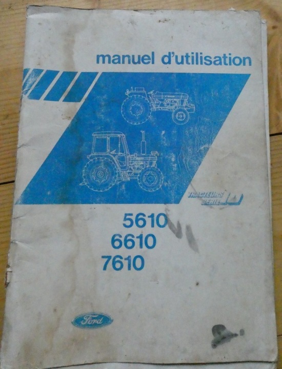 FORD NUEVO HOLLAND 5610 6610 7610 LIBRO SERVISOWA 