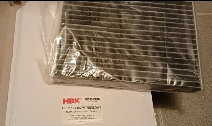 HBK FK300 NUEVO FILTRO KABINUEVO DE CARBON 