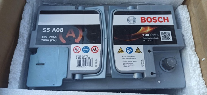 BATTERY 70AH 760A AGM START-STOP 