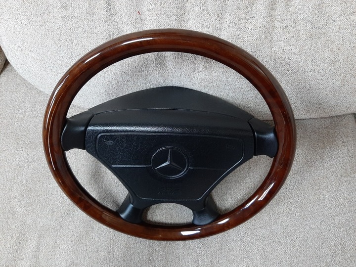 STEERING WHEEL WOOD MERCEDES W201 W140 W124 R129 