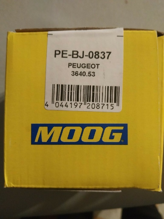 8/5000 BOLT SWINGARM MOOG PE-BJ-0837 