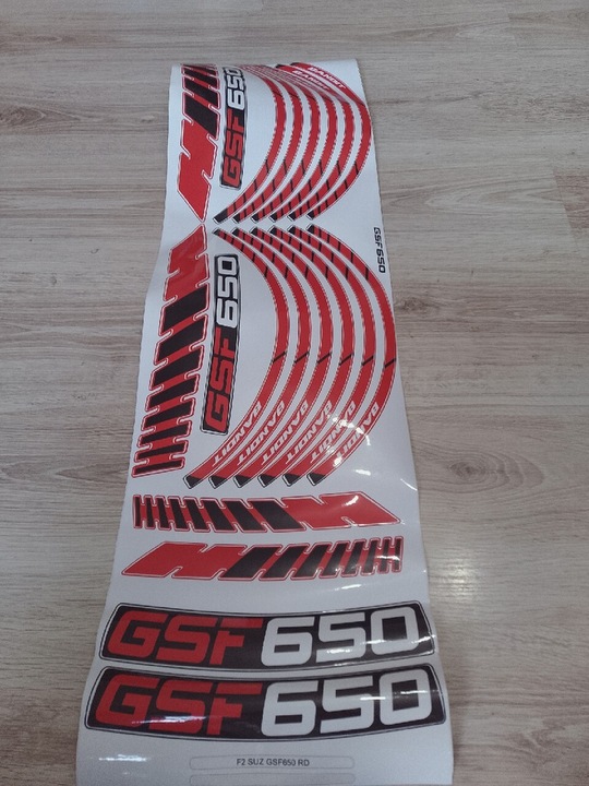 SUZUKI GSF 650 BANDIT STICKERS ON DISCS 