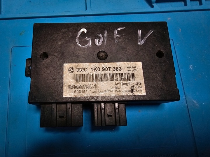 MÓDULO DE BARRA DE REMOLQUE VW GOLF V 1K0907383 07-09 UNIDAD DE CONTROL 