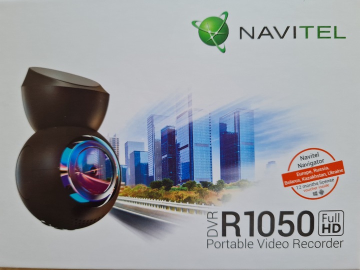 WIDEOREJESTRATOR NAVITEL R1050 GPS + MAPA 32 GAS-GASOLINA 