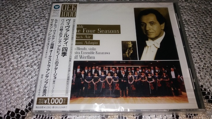 4 pory roku A.Vivaldi wydawnicto Warner JAPAN  OBI