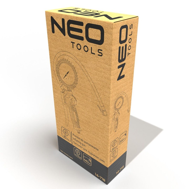 2 CV NEO PISTOLET VERS POUR POMPE AVEC MANOMÈTRE 80MM 14-718 NEO