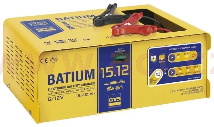 CHARGEUR GYS BATIUM 15.12 6/12 V, 225 AH, 15 A 024519