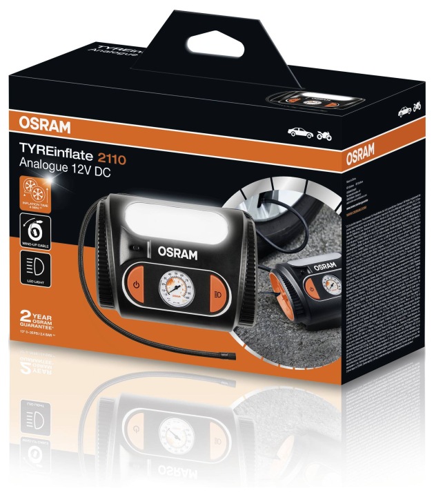 OSRAM COMPRESSEUR AUTOMOBILE SUR ZAPALNICZKE TYREINFLATE 2110 OTI2110