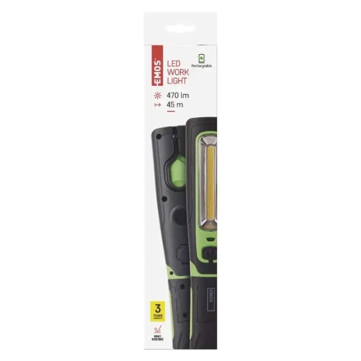 PHARE ATELIER 3W COB 1W LED 470LM 1800MAH LADOWALNA EMOS P4532