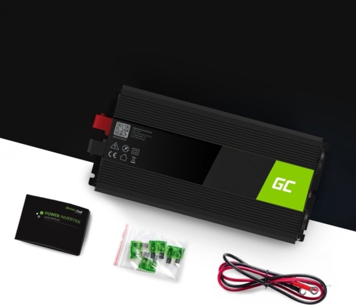 GREEN CELL CONVERTISSEUR INV25 12V-230V 1500W/3000W MODYFIKOWANA SINUSOIDA