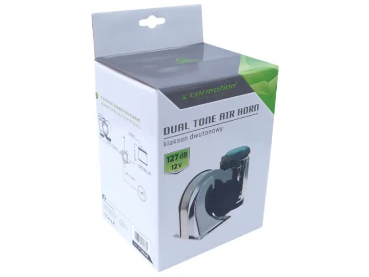 SIGNAL SONORE 12V NAUTILUS CHROMÉ AVEC COMPRESSEUR