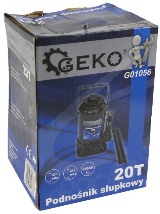 2× GEKO ÉLÉVATEUR HYDRAULIQUE SLUPKOWY 20T G01056