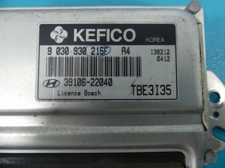 фото №13, Hyundai getz 02-05 комп'ютер 3910622040 1.3 12v