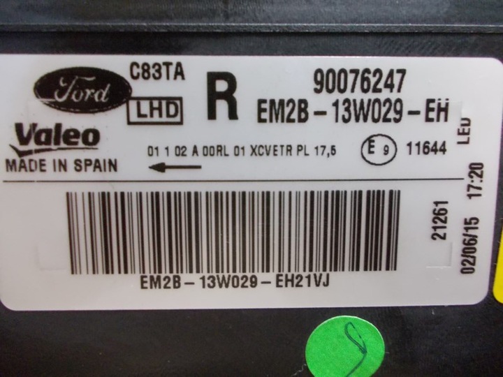 фото №7, Лампа перед права ford galaxy 15- повний led