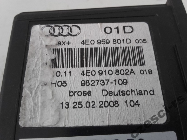 фото №9, Моторчик стёкла правые зад 4e0910802a audi a8 s8 d3