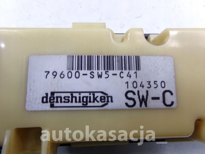 фото №5, Acura tl панель управление воздуховод 79600-sw5-c41